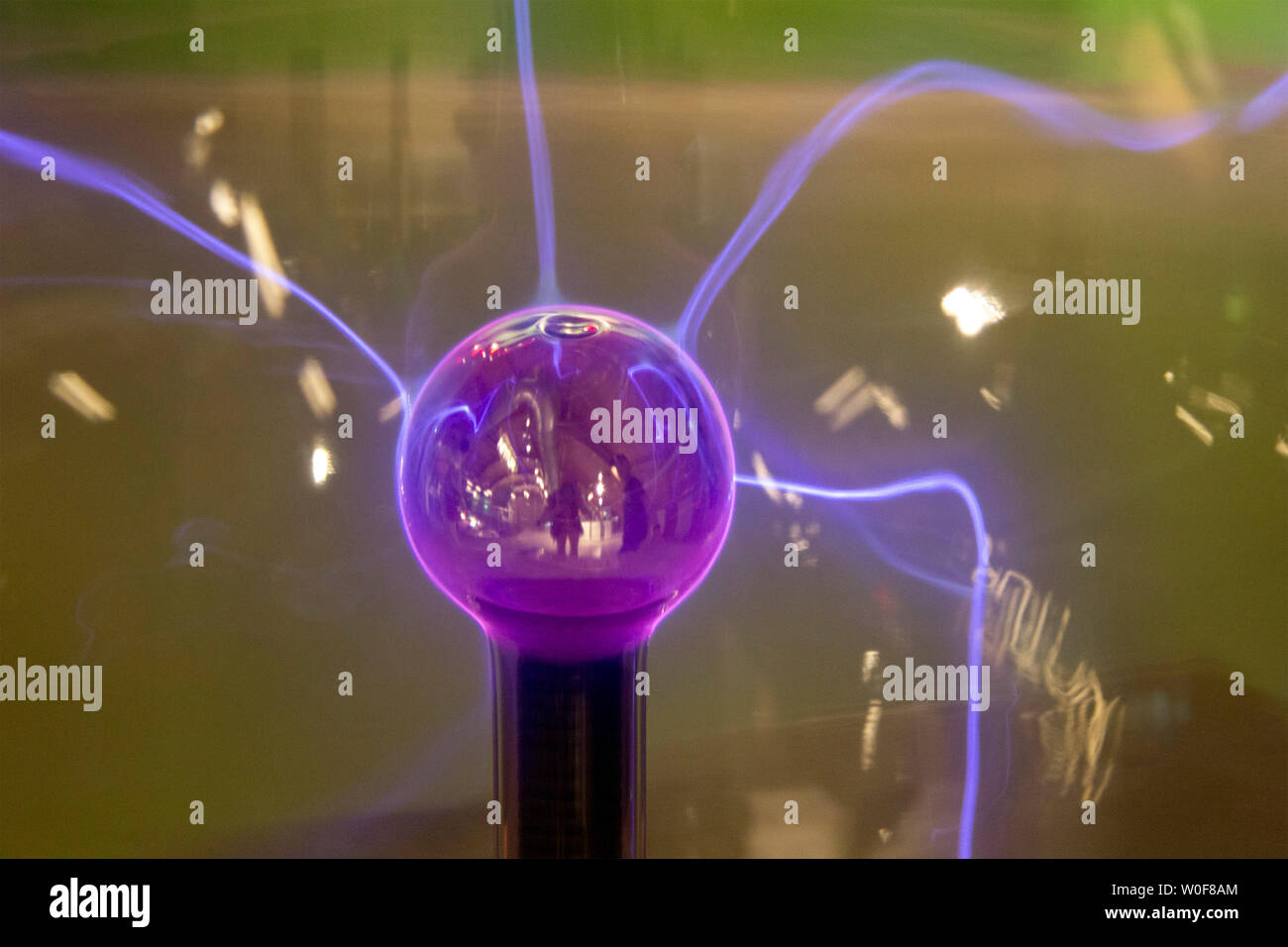 inner electrode of a plasma sphere, Universum, Bremen, Germany Stock Photo