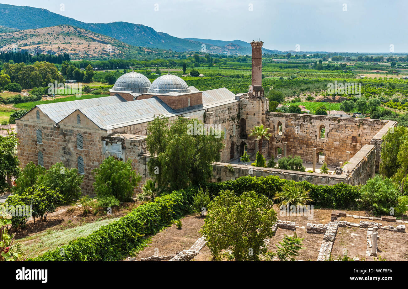 Turkey, Ayasoluk ( Seldjoukide city which succeeded to the byzantine city of Ephesus), Isa Bey Mosque (1374) Stock Photo