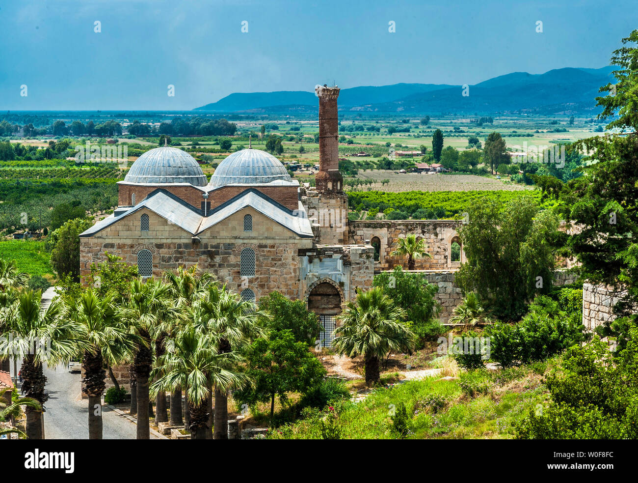 Turkey, Ayasoluk (Seldjoukide city which succeeded to the byzantine city of Ephesus), Isa Bey Mosque (1374) Stock Photo