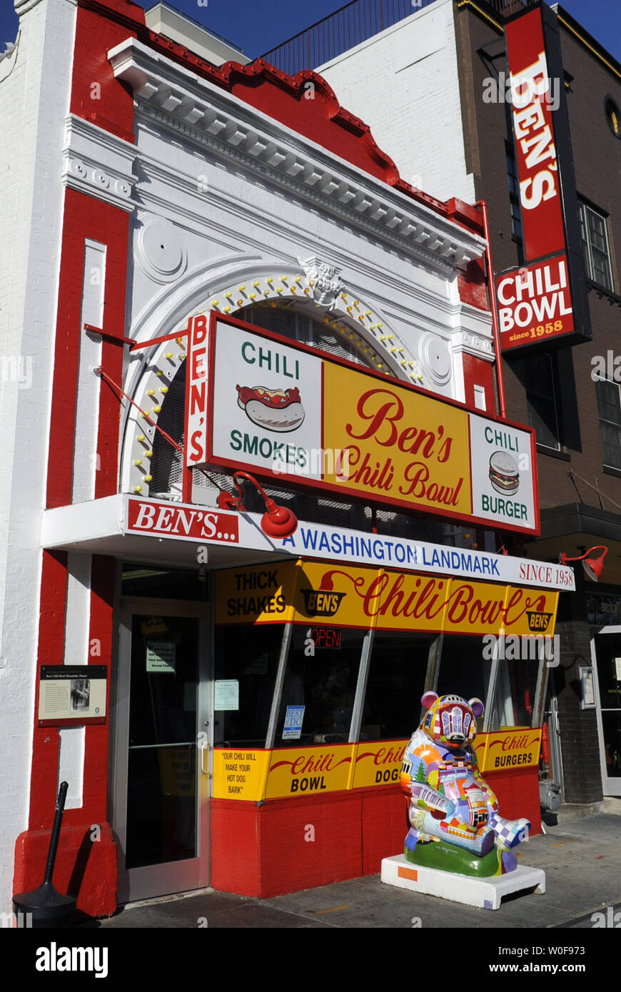 Ben's Chili Bowl is seen in Washington on October 8, 2009. Ben Ali, who ...