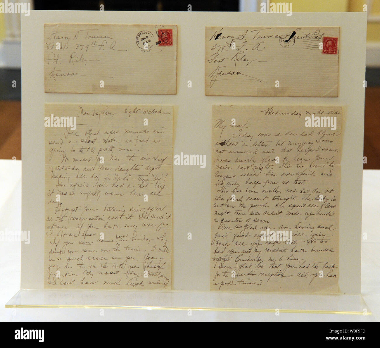Truman Letters Several letters Bess Truman sent to her husband Harry S. Truman in the ...