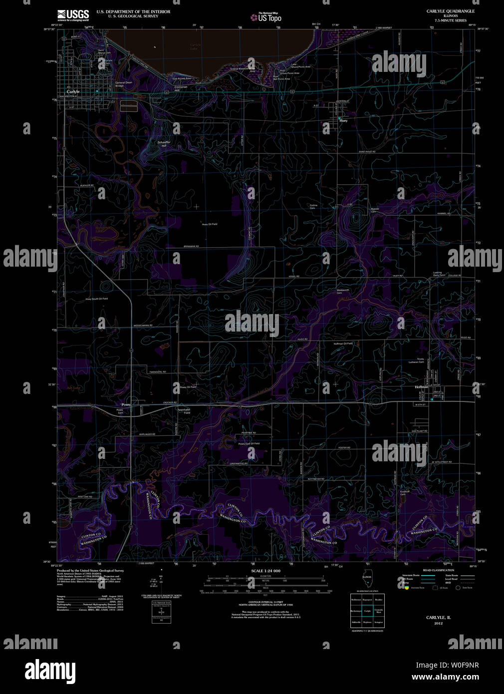 Map of carlyle hires stock photography and images Alamy