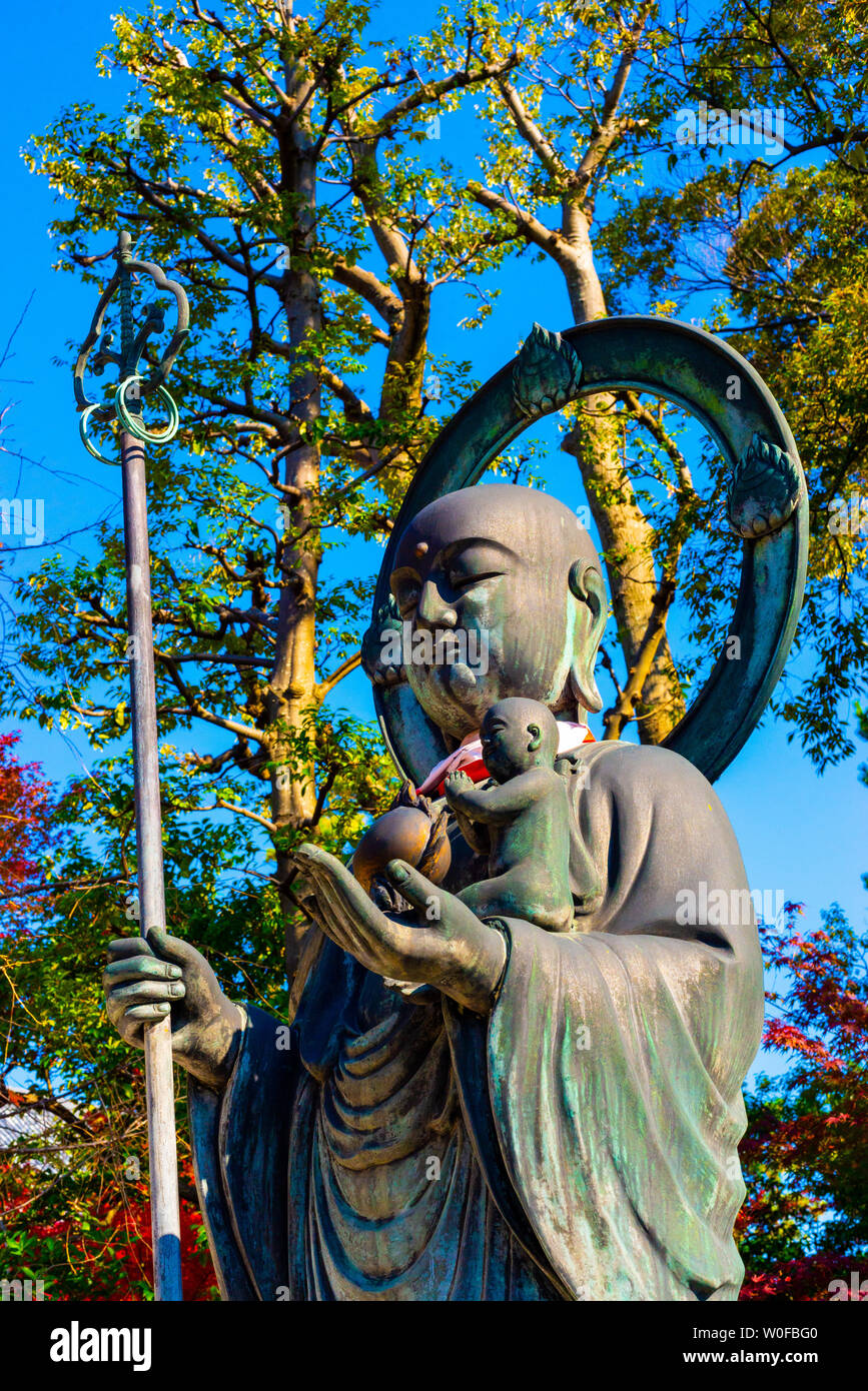 Myoshinji zen buddhist temple, Kyoto, Kansai, Honshu, Japan. Jizo