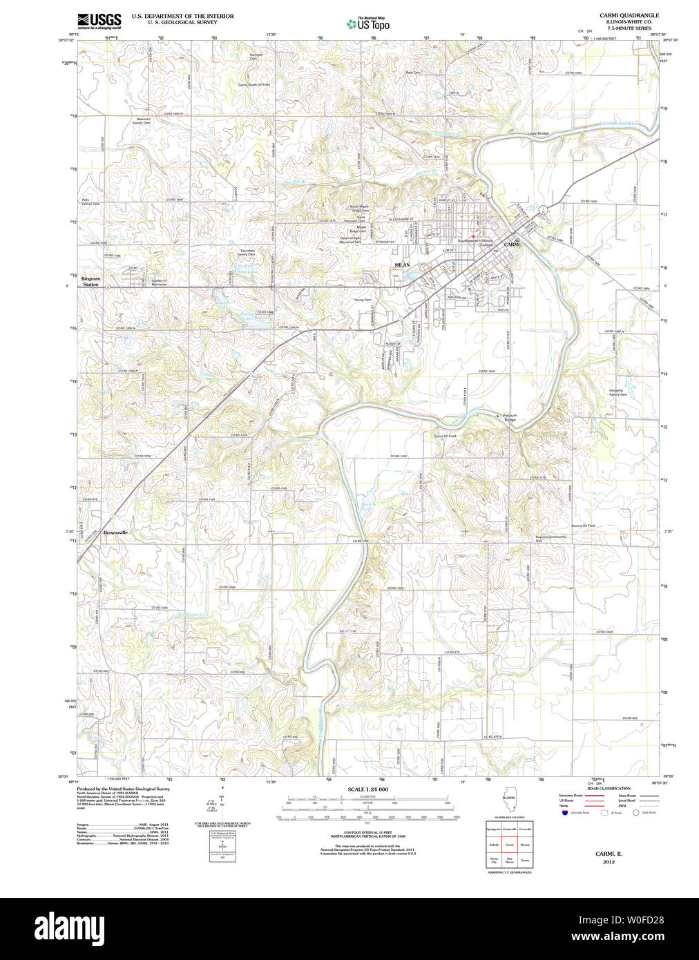 Carmi illinois map Cut Out Stock Images & Pictures Alamy
