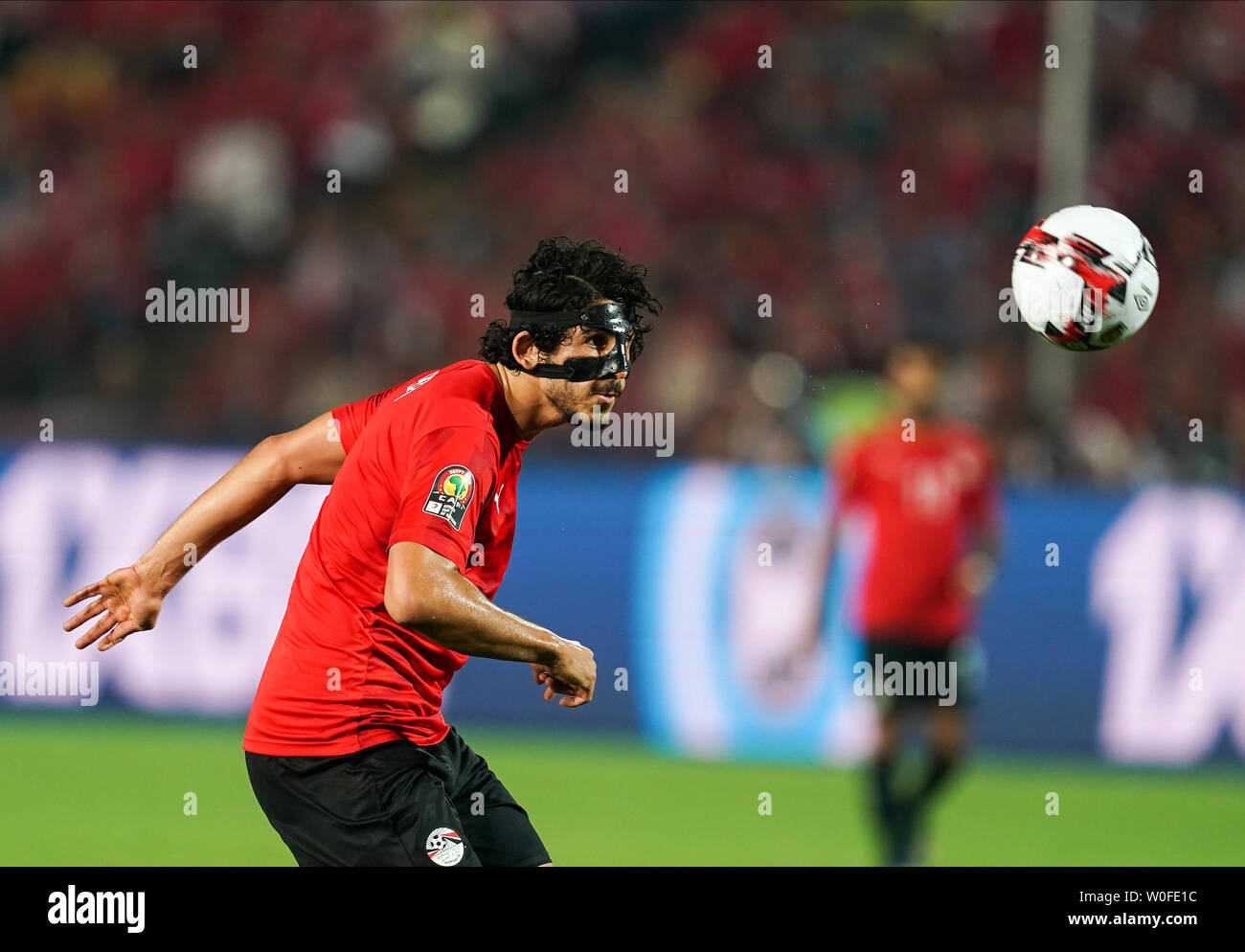 Ahmed Elsayed Elsayed Ali Elsayed Hegazy of Egypt during the 2019 African Cup of Nations match between Egypt and DR Congo at the Cairo International Stadium in Cairo, Egypt on June 26, 2019. Stock Photo