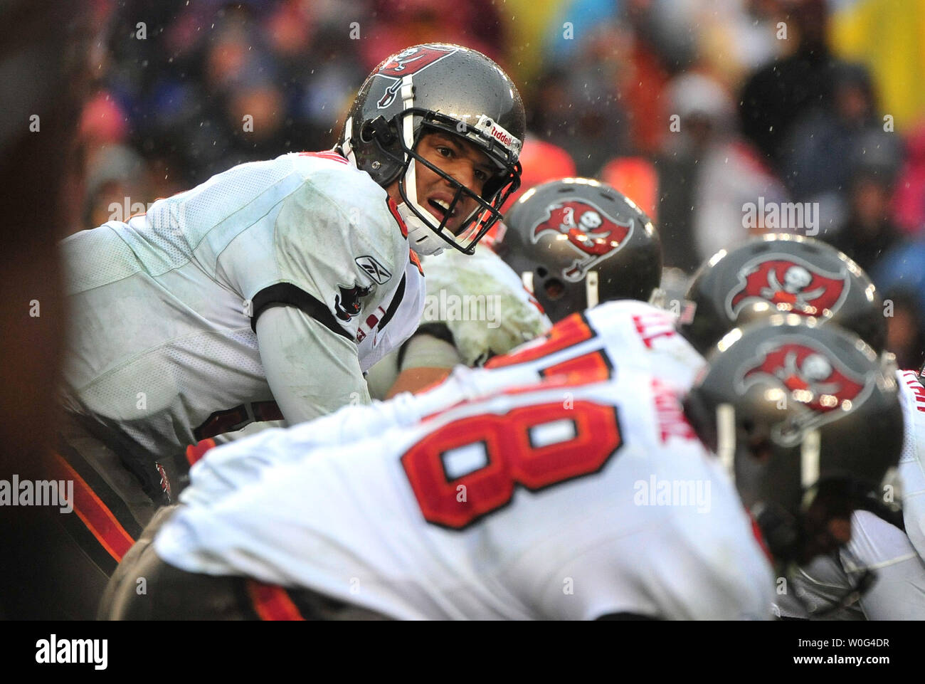 Josh Freeman's Jordan Super.Fly Buccaneers Throwback Cleat & Turf PEs