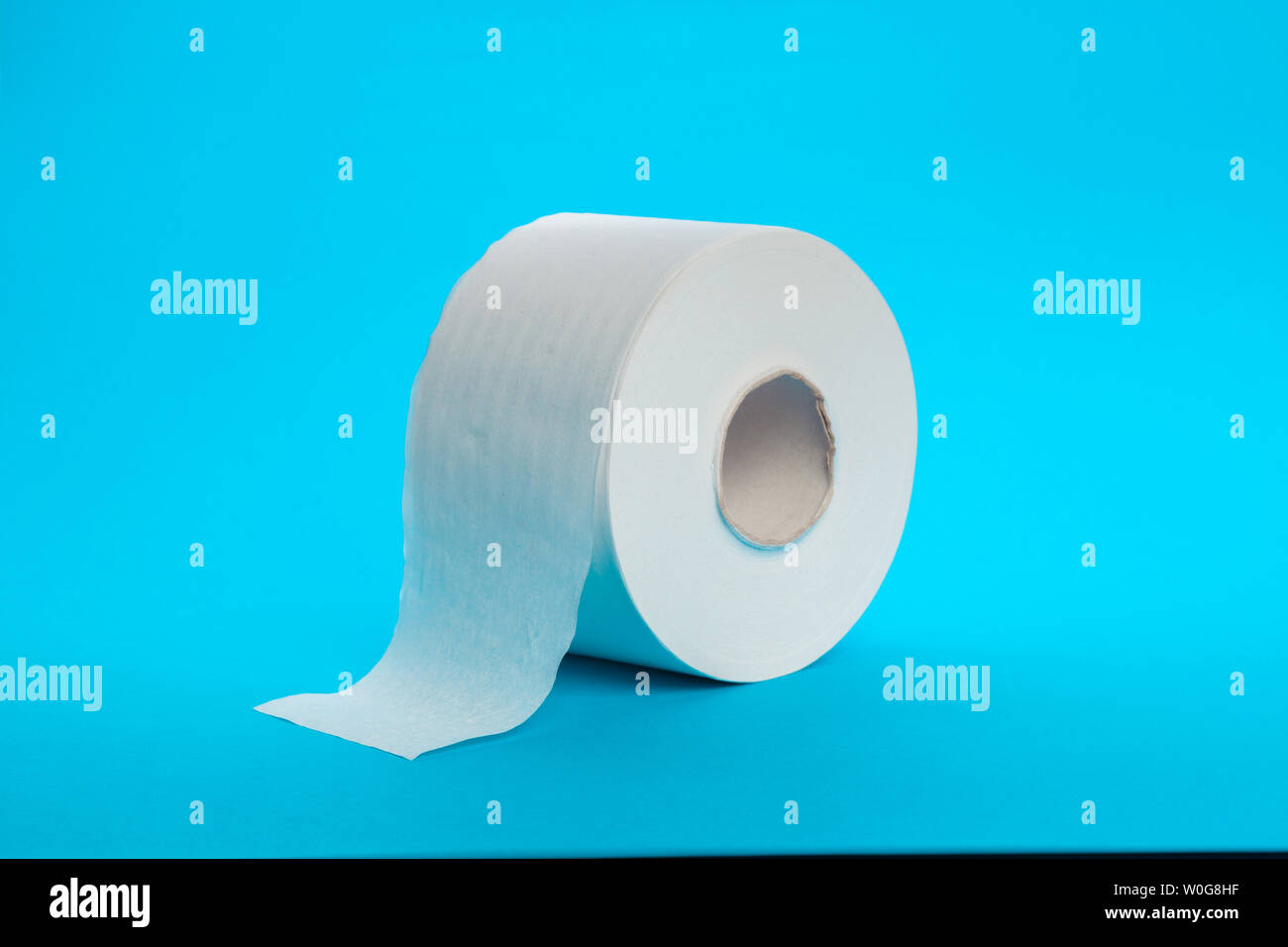Toilet paper unrolling Stock Photo Alamy