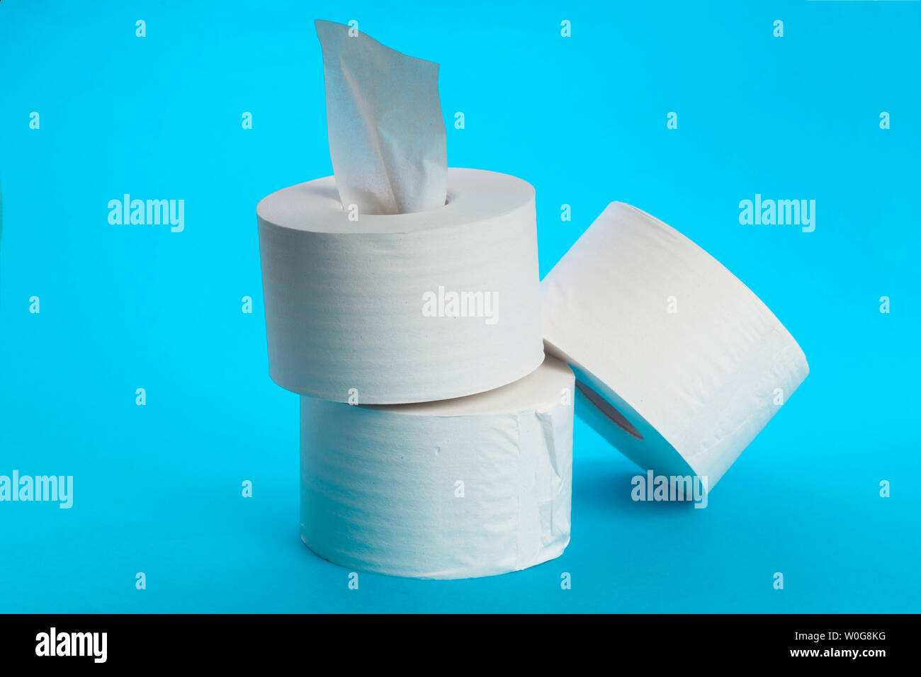 Toilet paper unrolling Stock Photo Alamy
