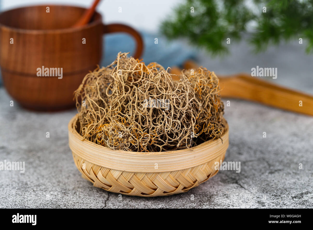 Black snow tea, gold silk tea Stock Photo Alamy