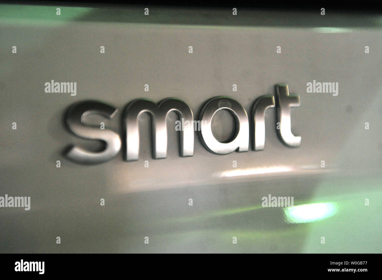 A Smart Logo Is Seen On A Smart Ev Electric Car At The Unveiling