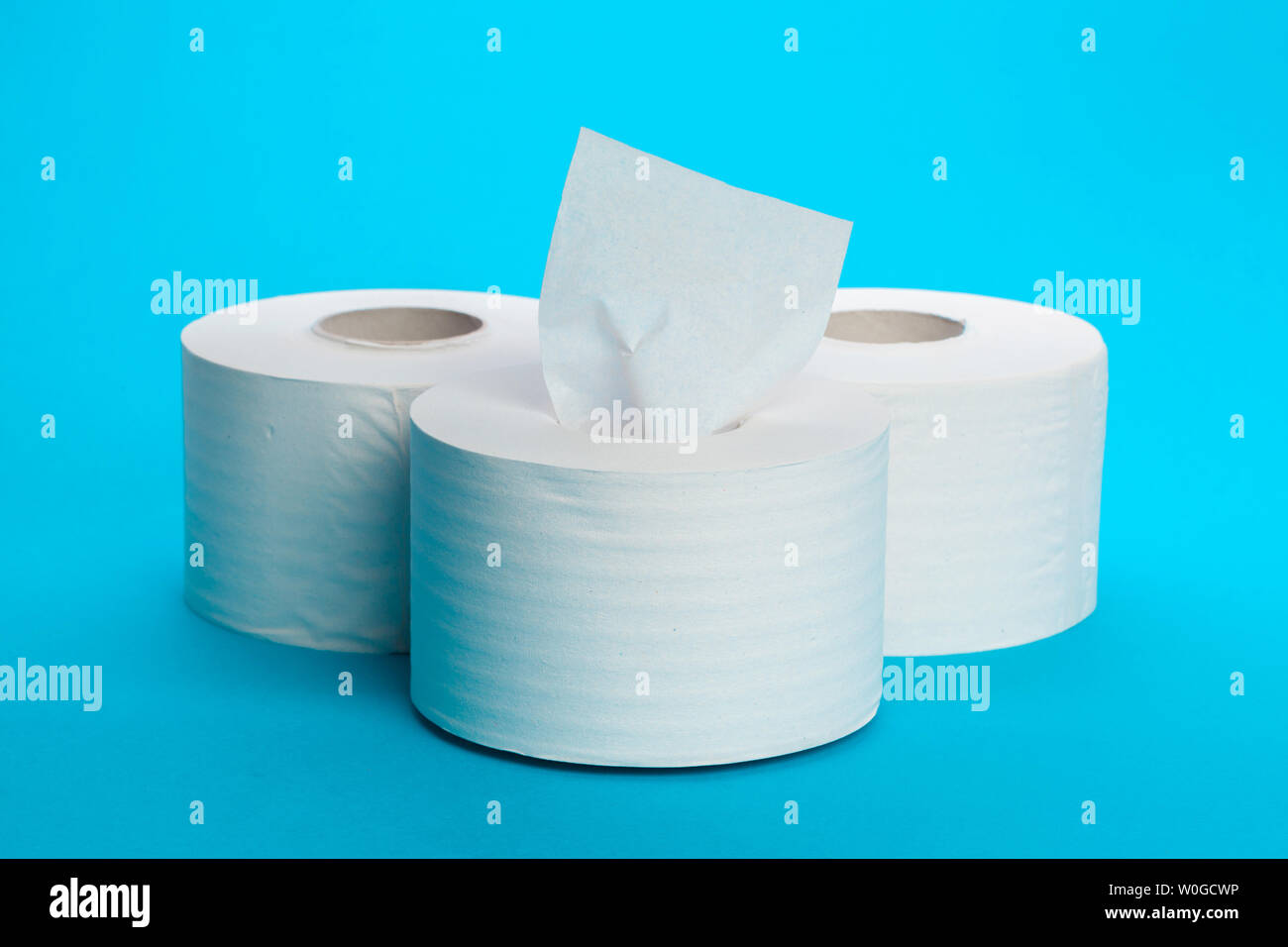 Toilet paper unrolling Stock Photo Alamy