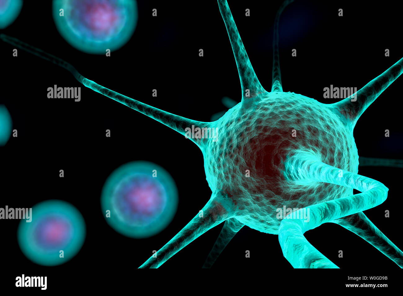 3d gymcell Stock Photo