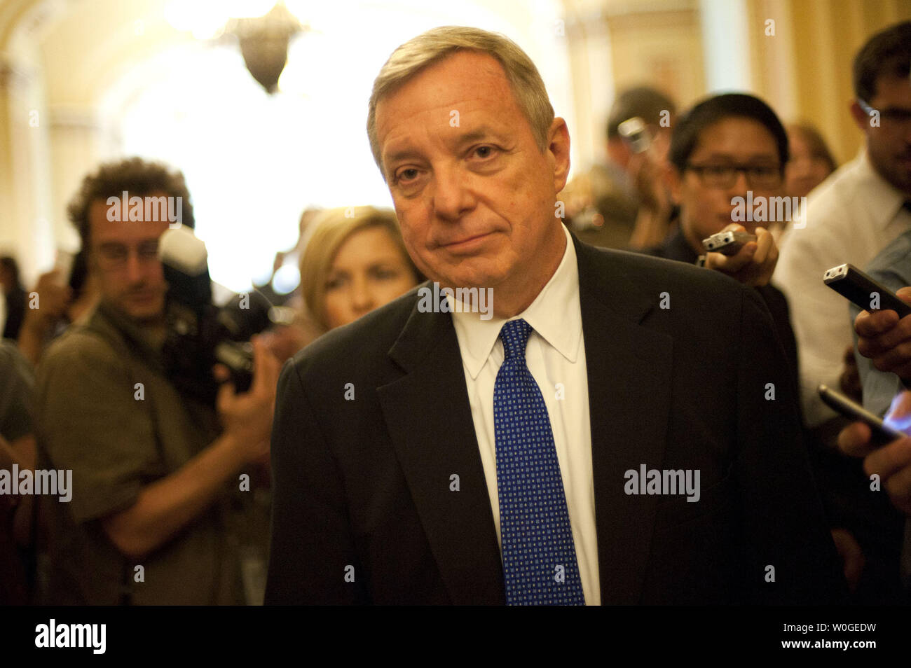Assistant Senate Majority Leader Richard Durbin D Il Speaks To