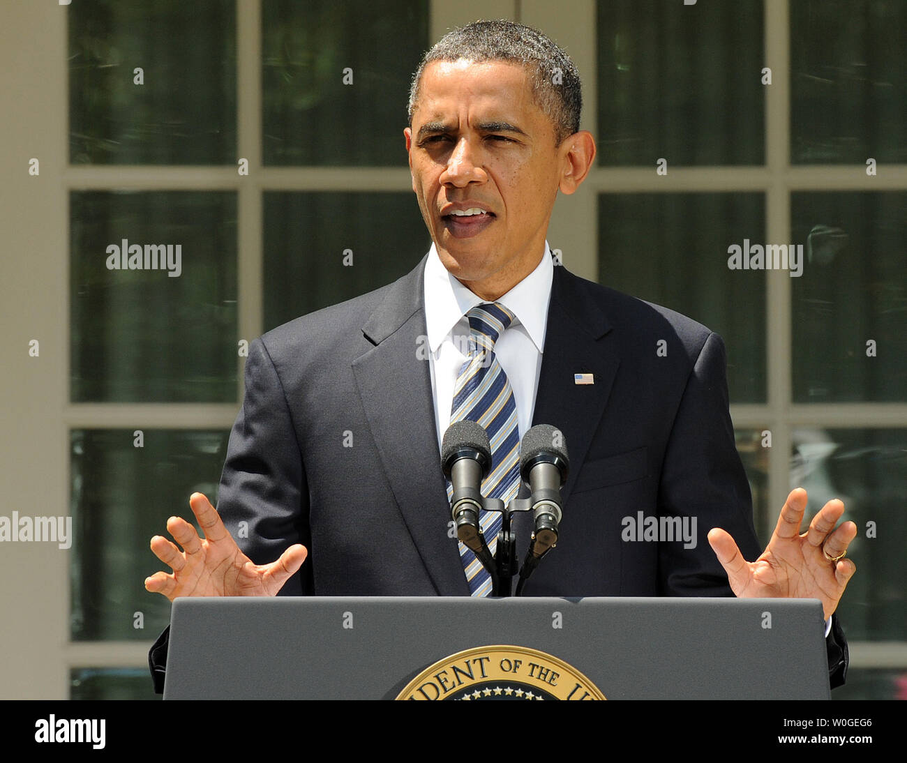 U S President Barack Obama Discusses The Debt Ceiling Bill