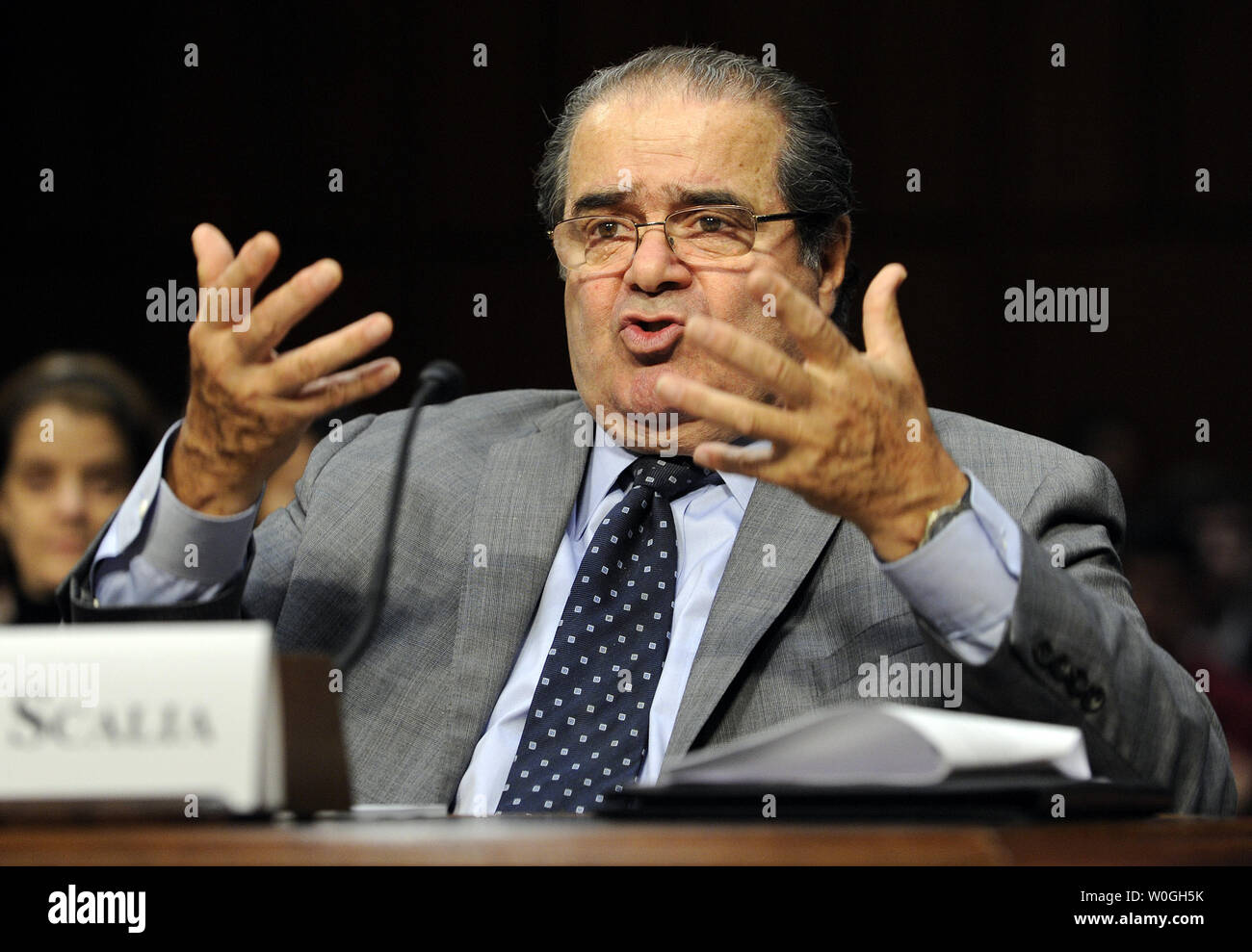 Supreme Court Justice Antonin Scalia testifies before the Senate ...