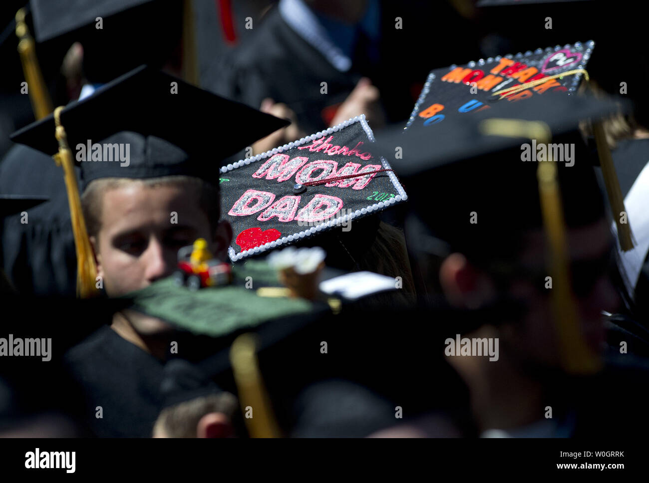 A Decorated Mortar Board Is Seen During The 2012 Virginia
