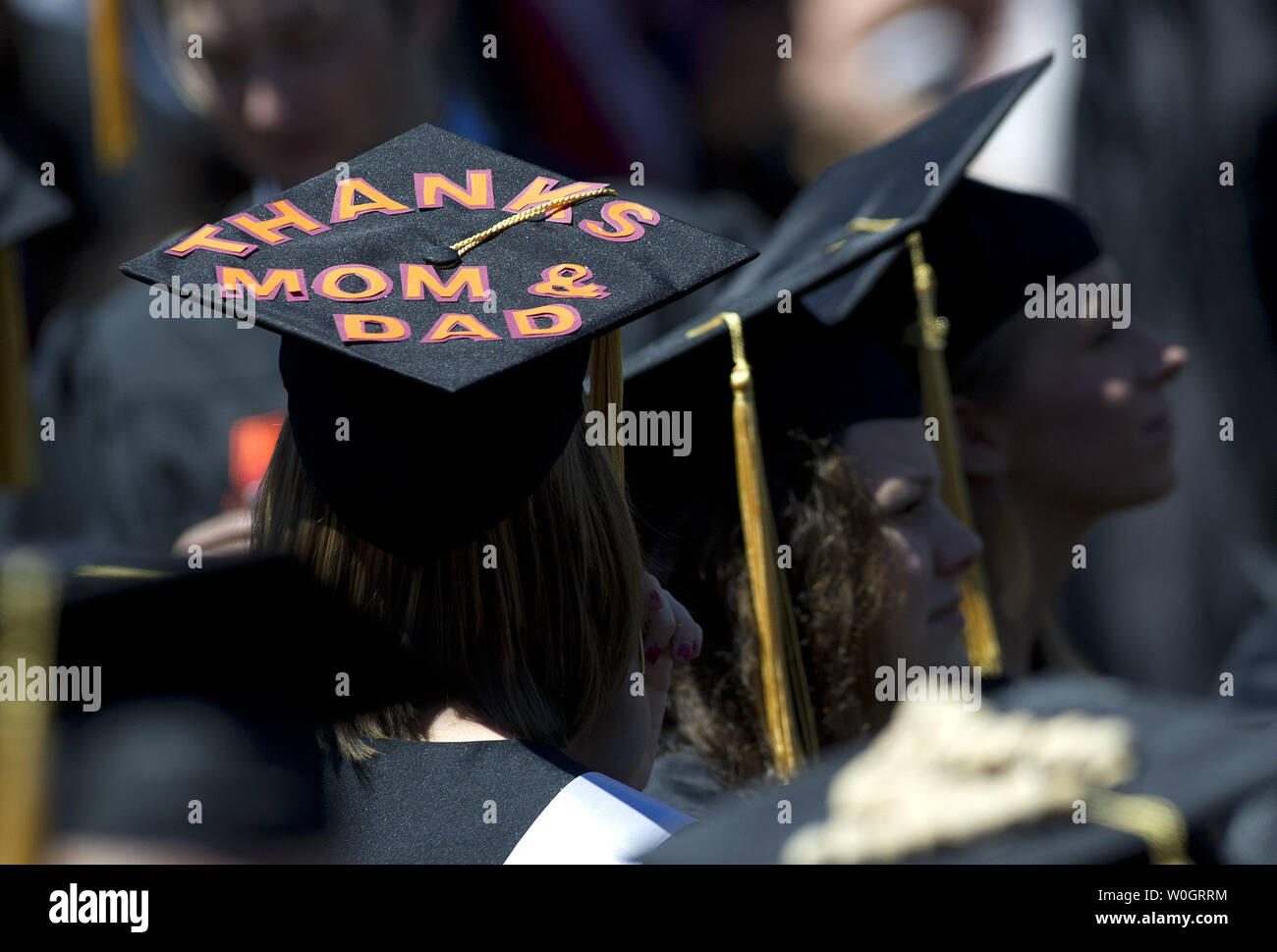 A Decorated Mortar Board Is Seen During The 2012 Virginia