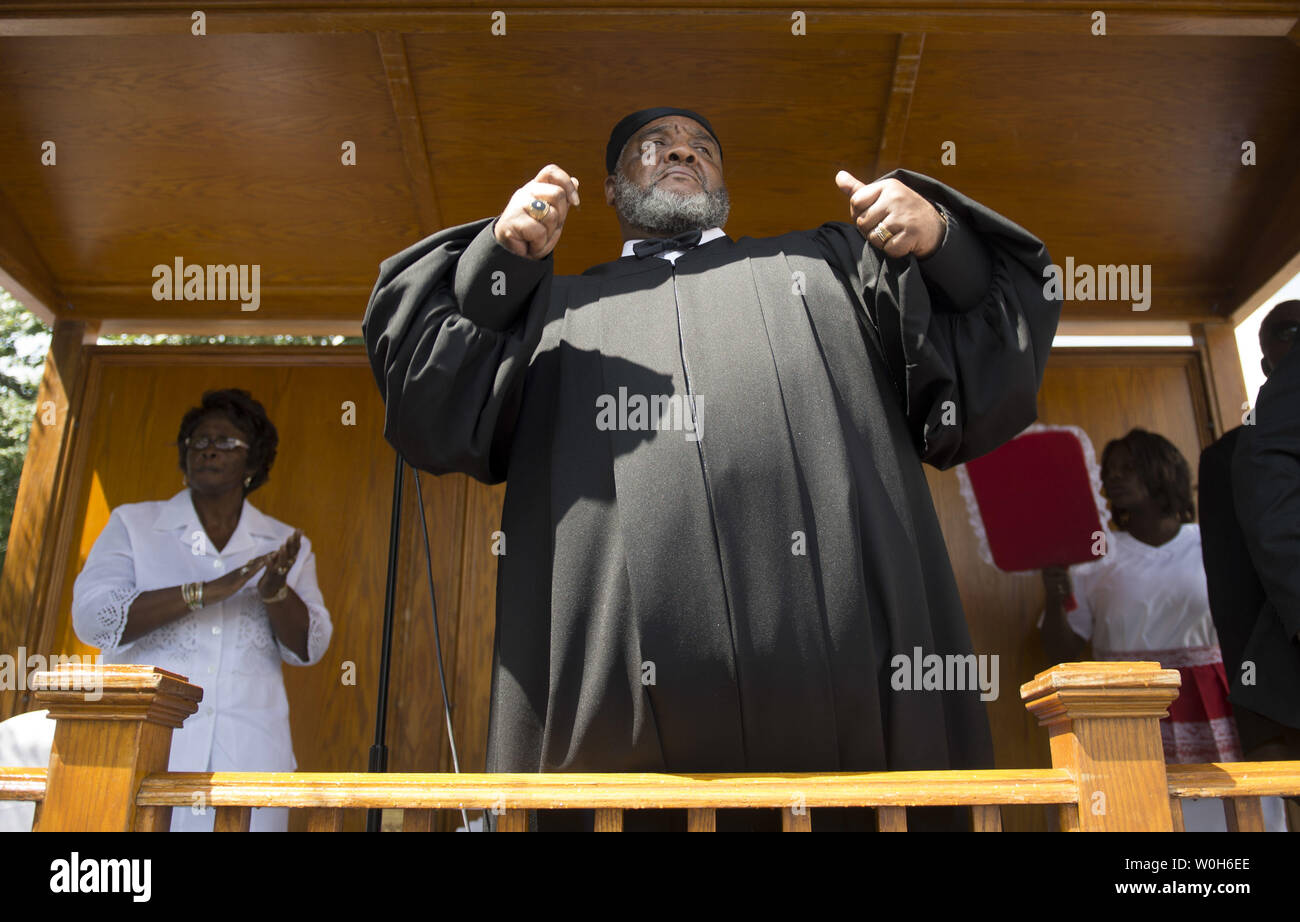 Honorable Bishop C M Bailey Leads His Congregation In A Mass Baptism honorable-bishop-c-m-bailey-leads-his-congregation-in-a-mass-baptism