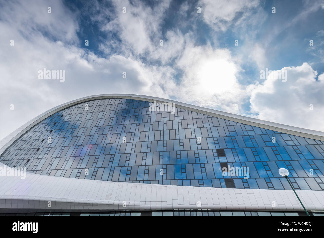 Lower city opera house building in cloudy weather Stock Photo