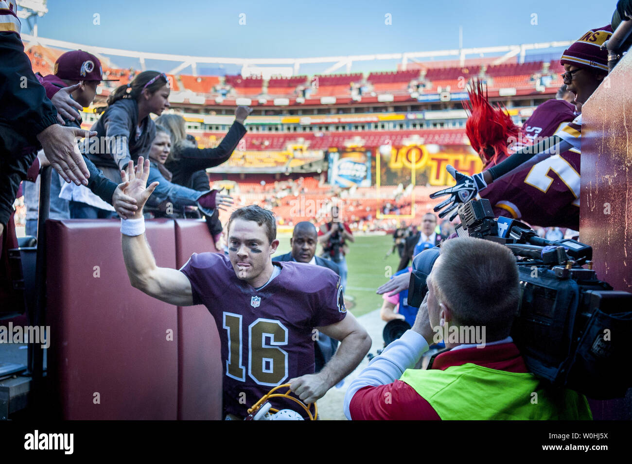 Washington Redskins Quarterback Colt Mccoy Heads To The
