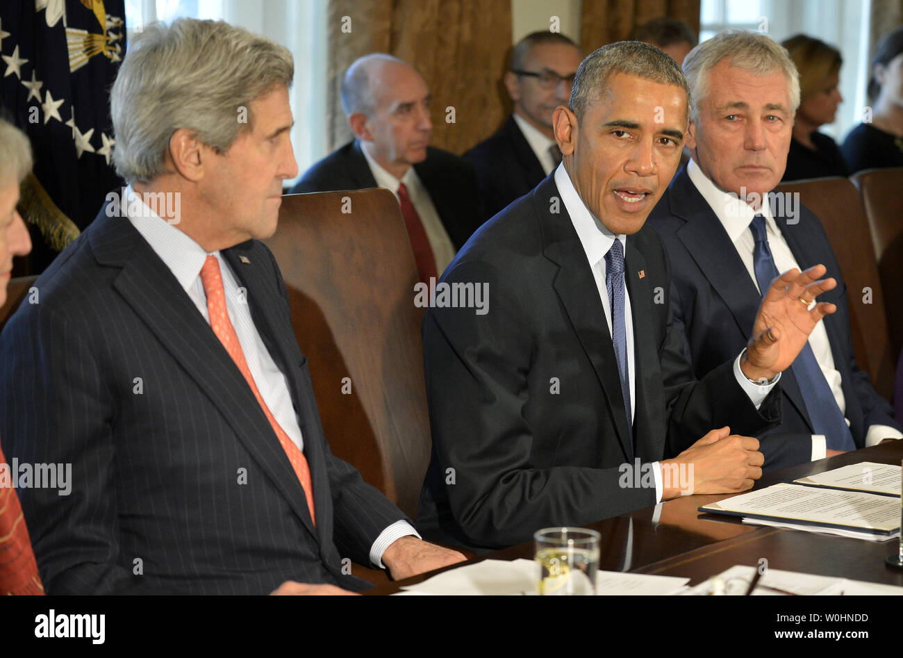 Barack Obama Cabinet Meeting Stock Photos Barack Obama Cabinet