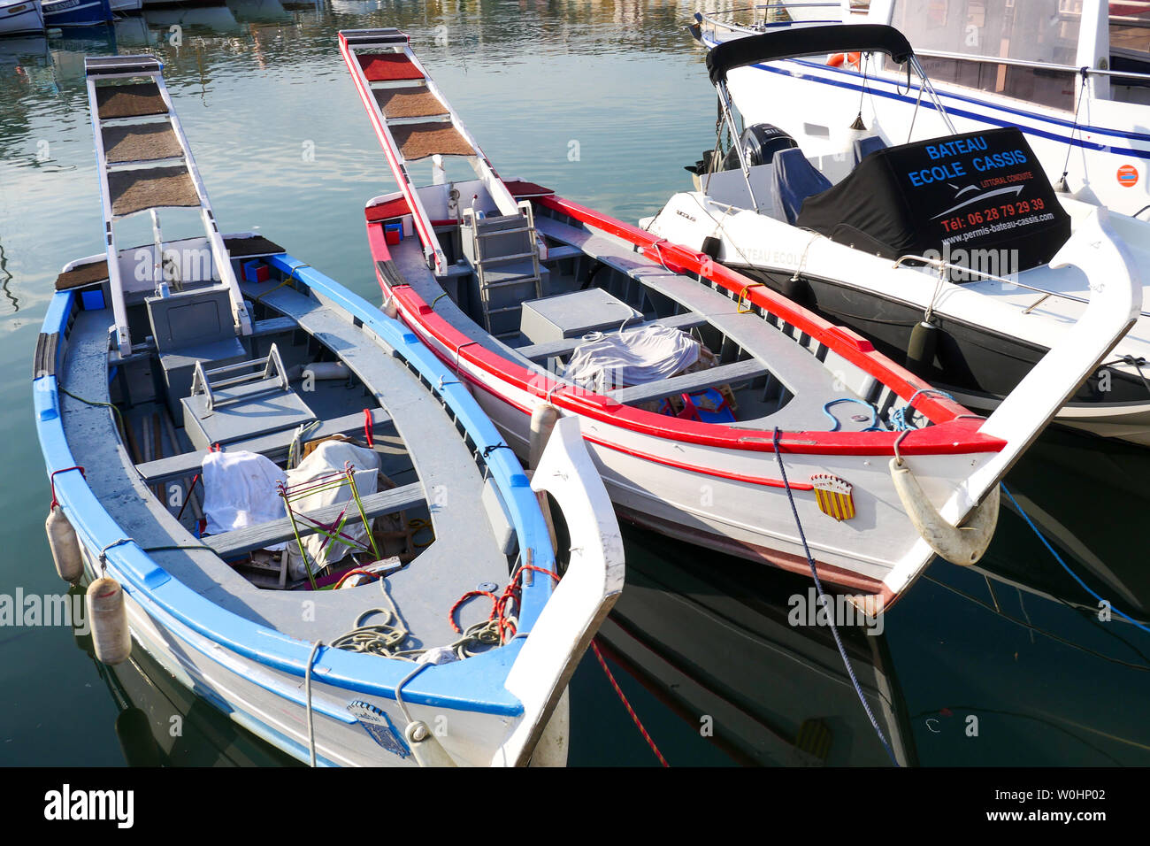 Joust boats, Cassis, Bouches-du-Rhone, France Stock Photo
