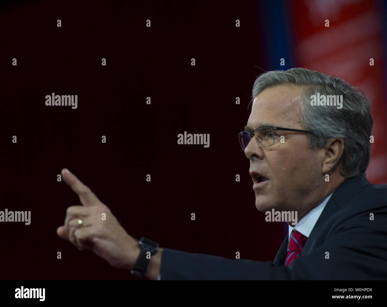 Former Florida Gov. Jeb Bush speaks at the Conservative Political ...