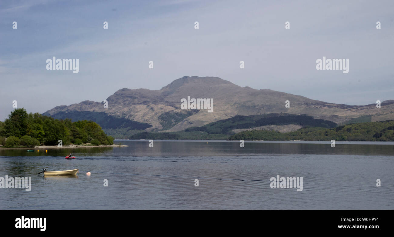 View across Loch Lomond to Ben Lomond from Luss,the conservation