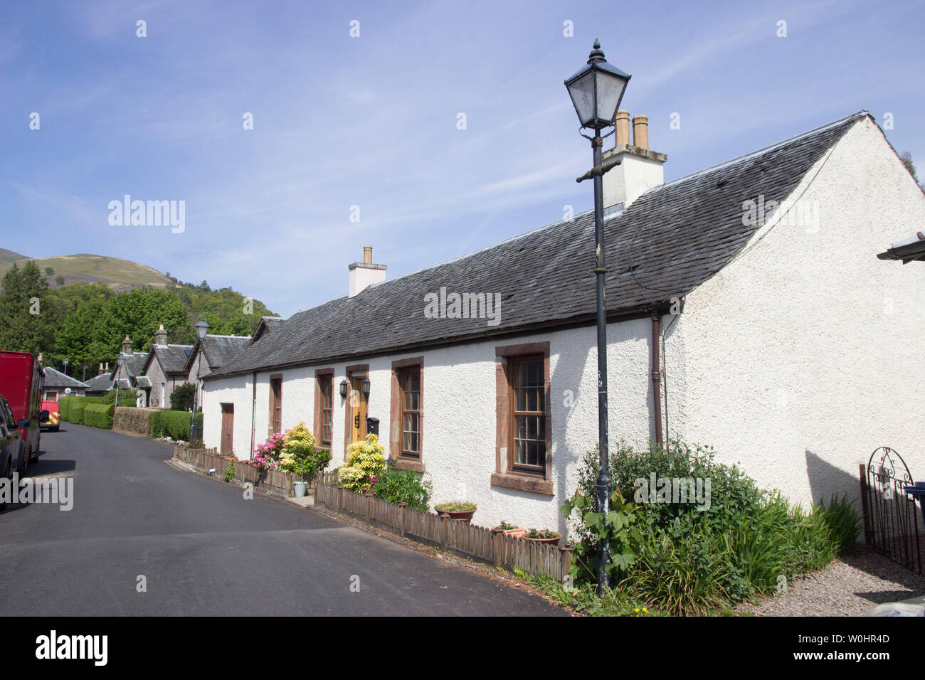 Luss, a conservation village on the shores of Loch Lomond was rebuilt