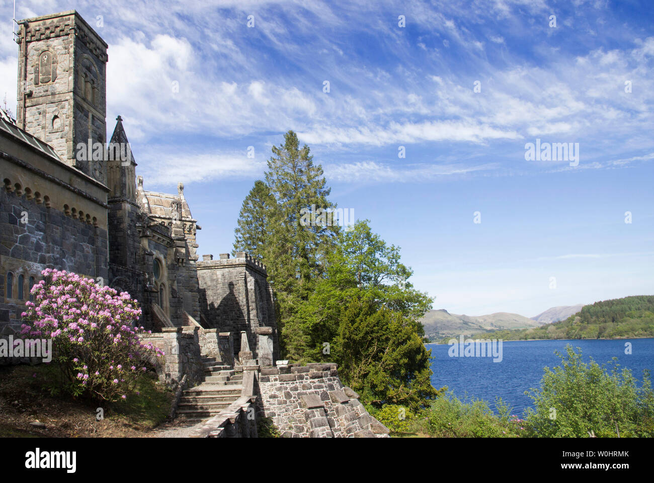 St Conan's Kirk on the shore of Loch Awe, Argyll and Bute, Scotland. Stock Photo