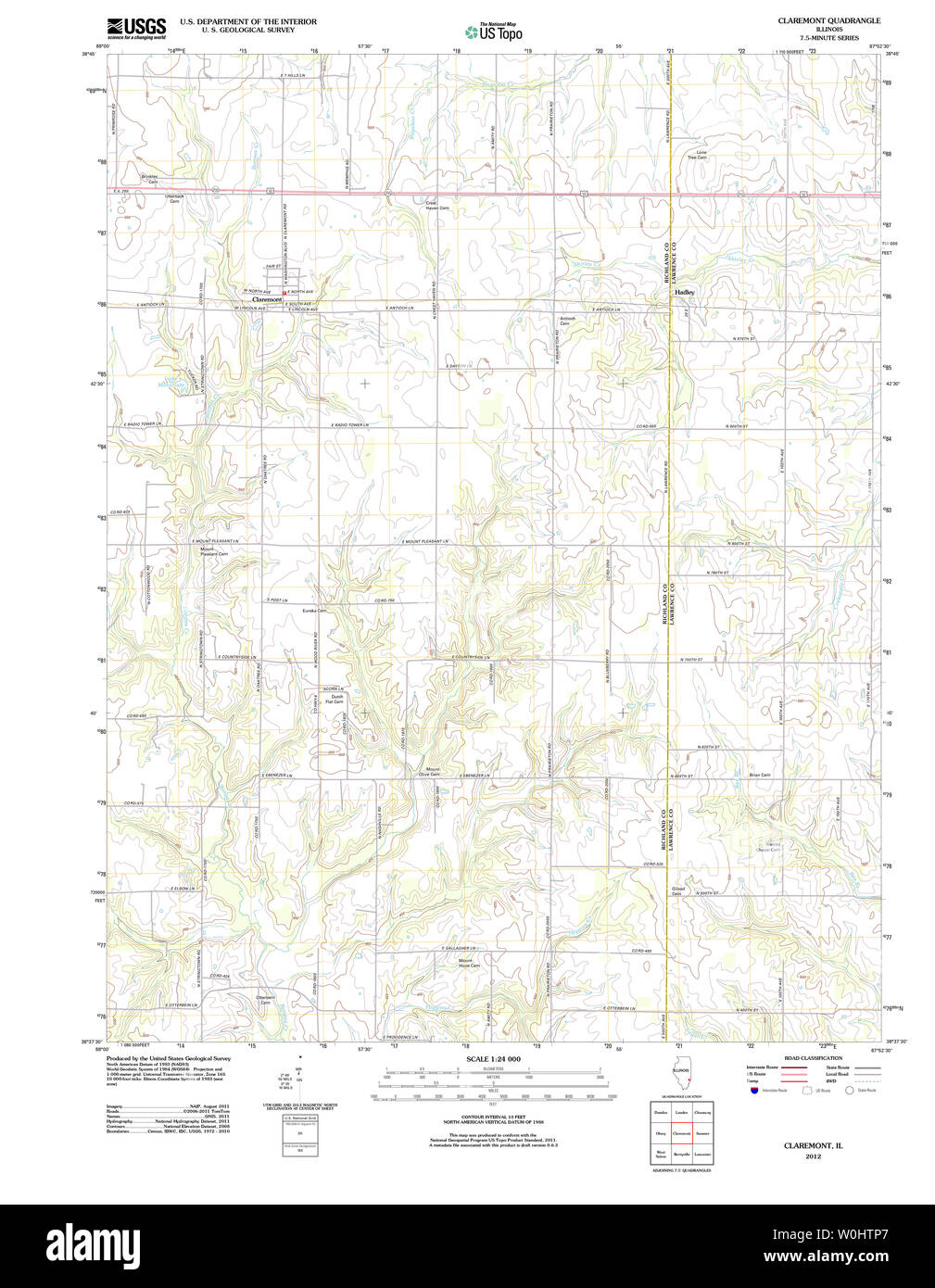 Map of claremont hires stock photography and images Alamy