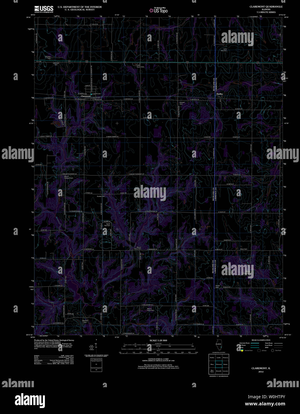 Map of claremont hires stock photography and images Alamy
