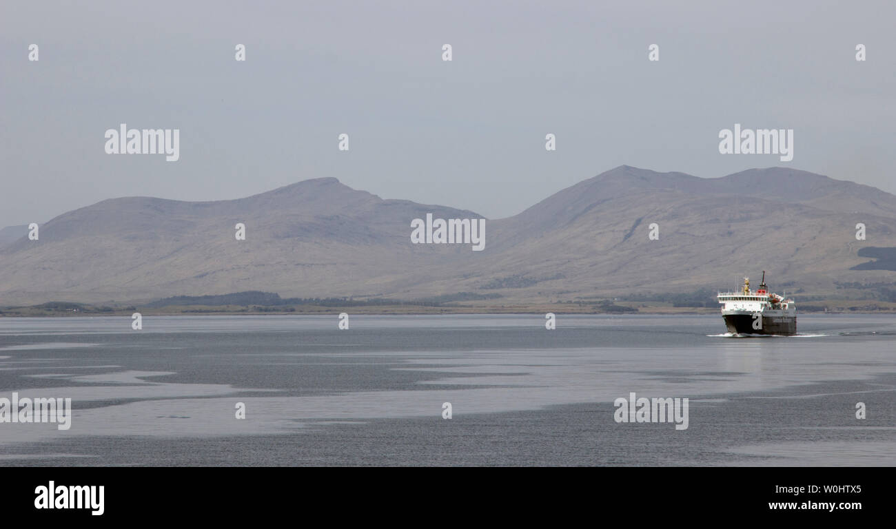 Caledonian Macbrayne car ferry Isle of Mull at sea between Mull and