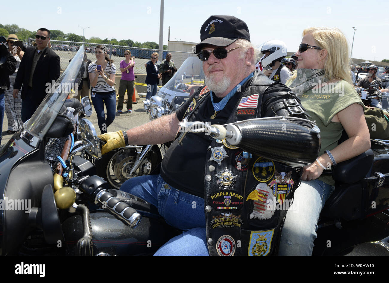 Vietnam veteran participating in annual hi-res stock photography and ...