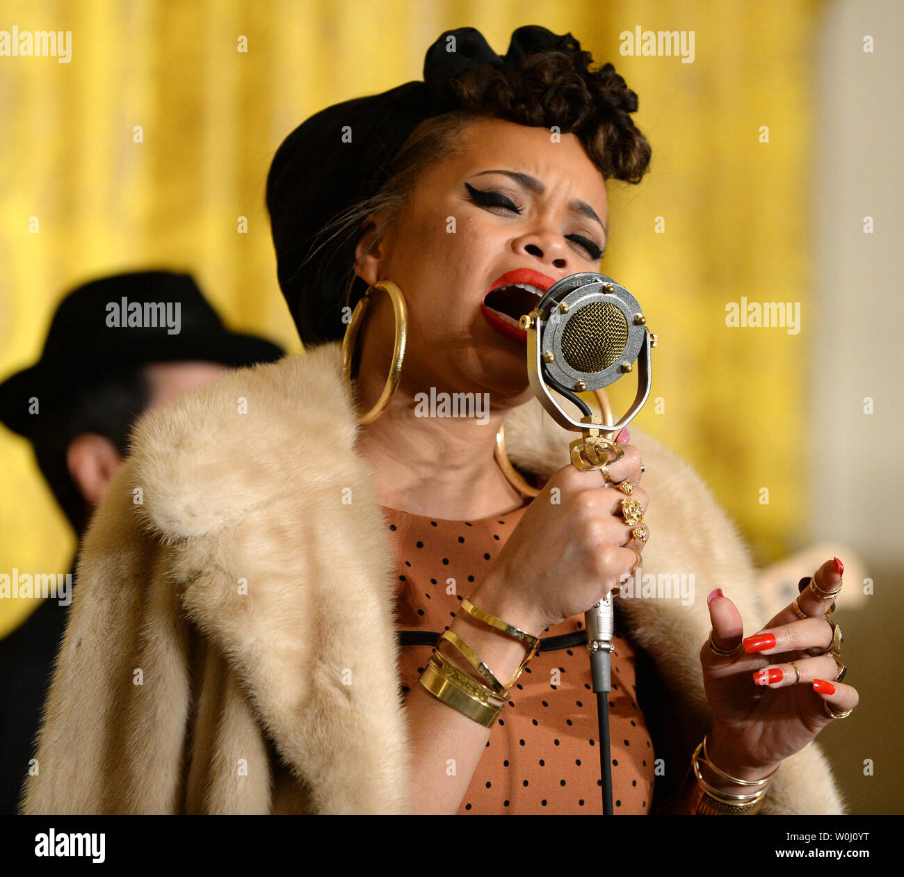 Artist Andra Day Sings In The East Room Of The White House