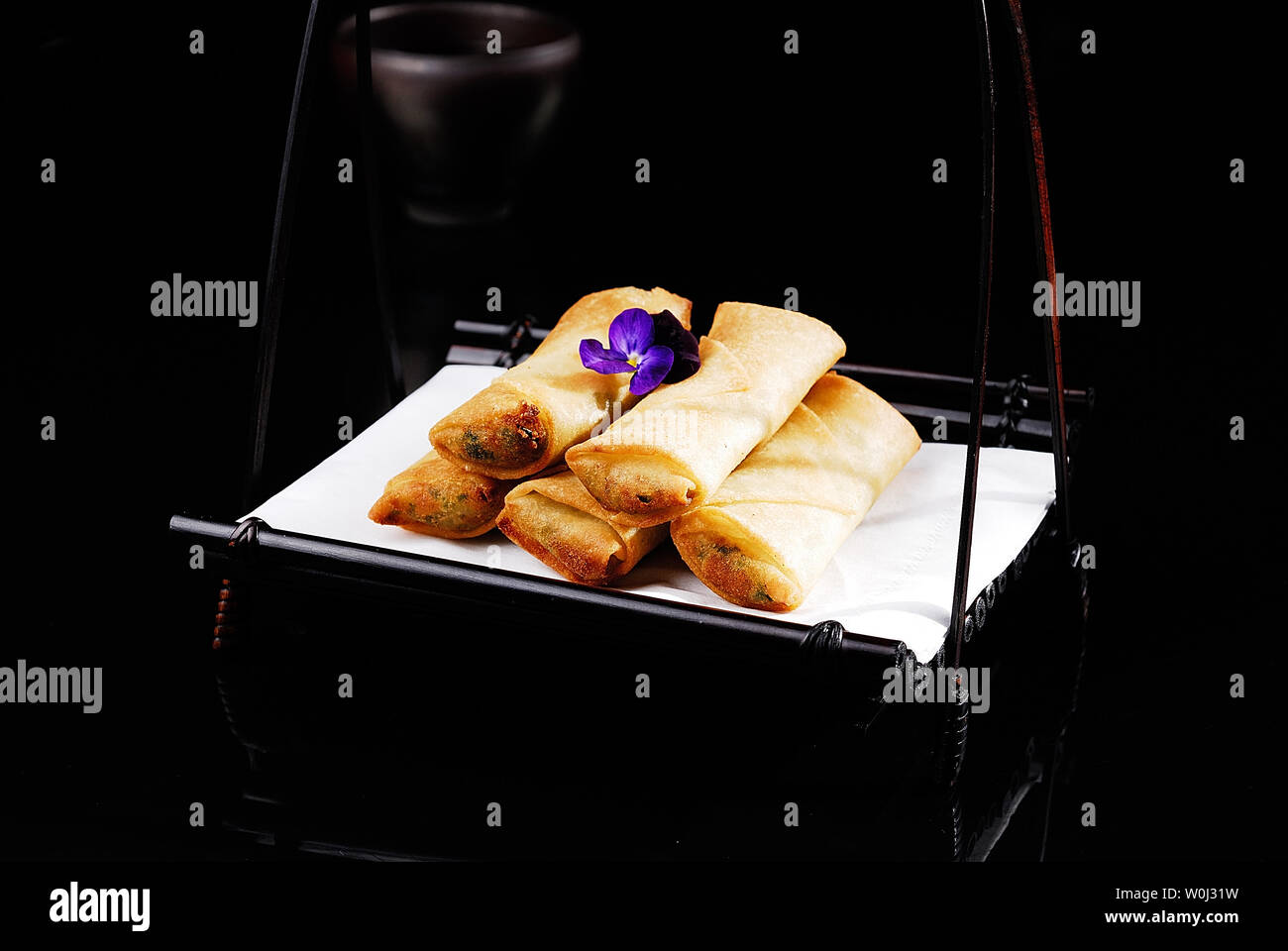 Fried spring rolls Stock Photo