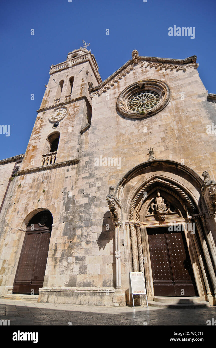 Korcula: St. Mark’s Cathedral. Croatia Stock Photo