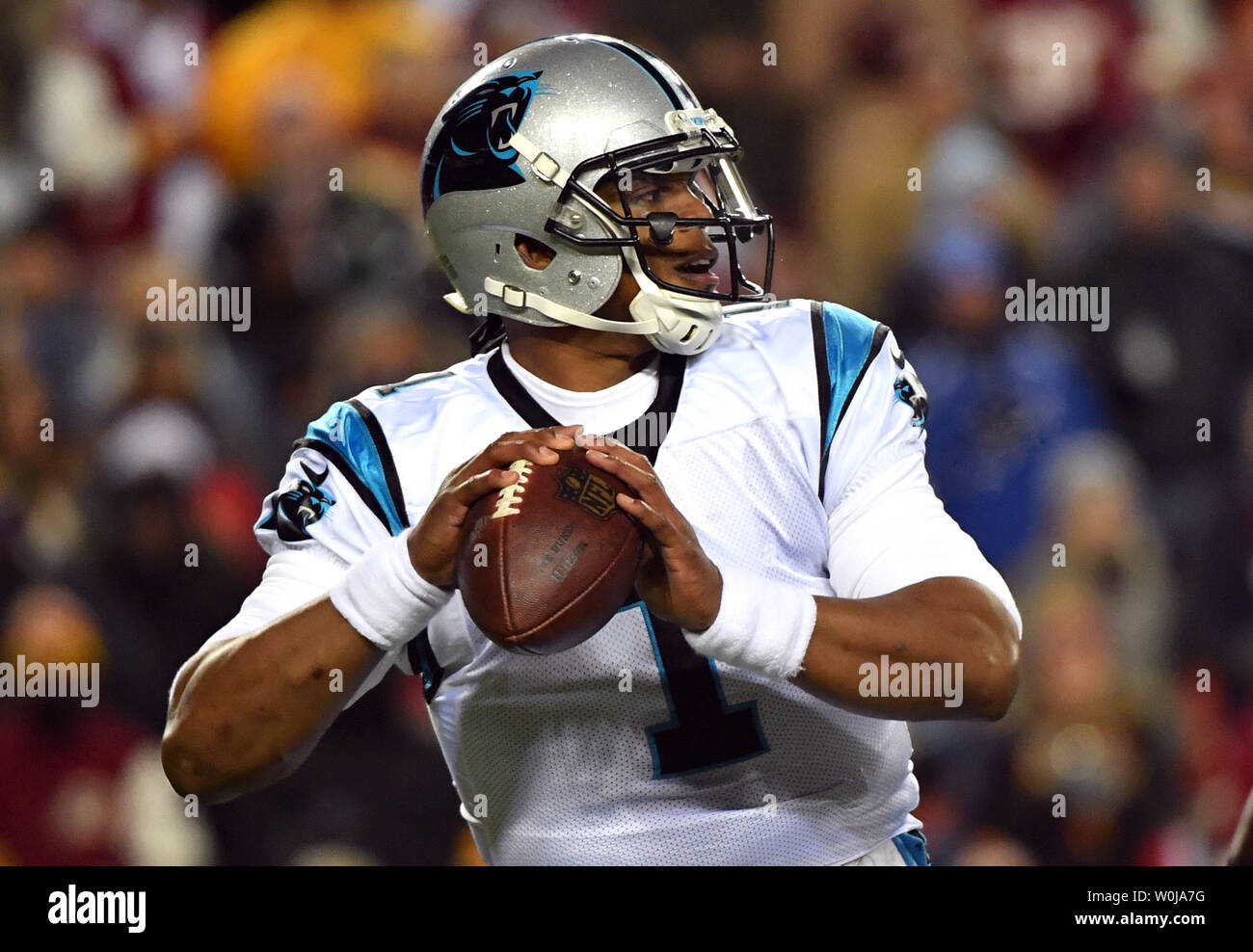 Carolina Panthers quarterback Cam Newton (1) passes against the ...