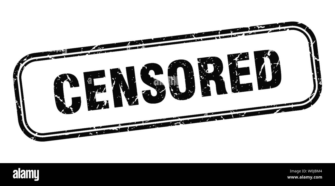 Censored Stamp Censored Square Grunge Sign Censored Stock Vector Image Art Alamy