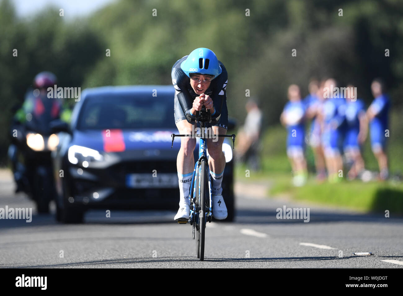 Ribble Pro Cycling's John Archibald in the Elite Men's race during the