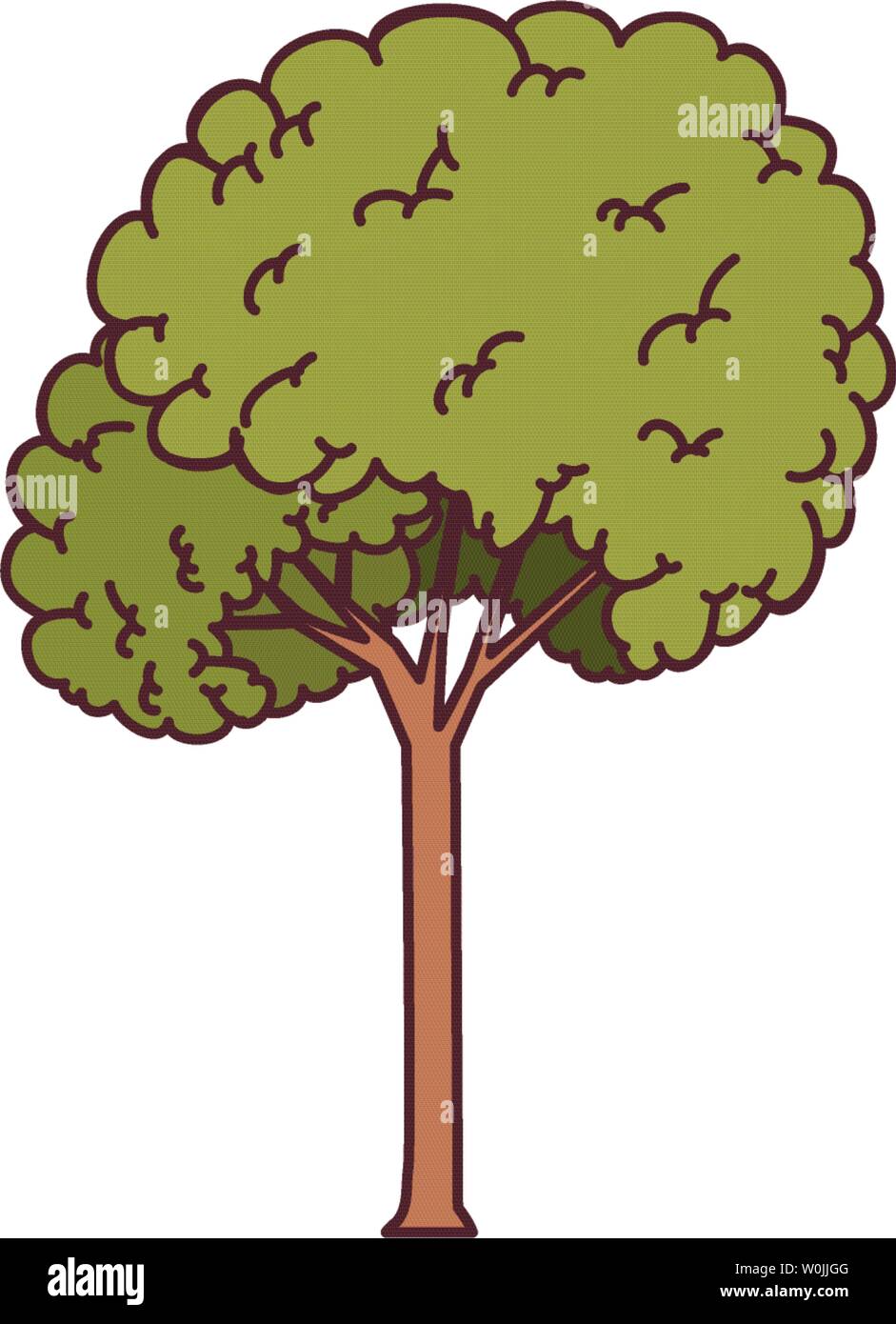 landscape with tall tree isolated icon Stock Vector Image & Art - Alamy