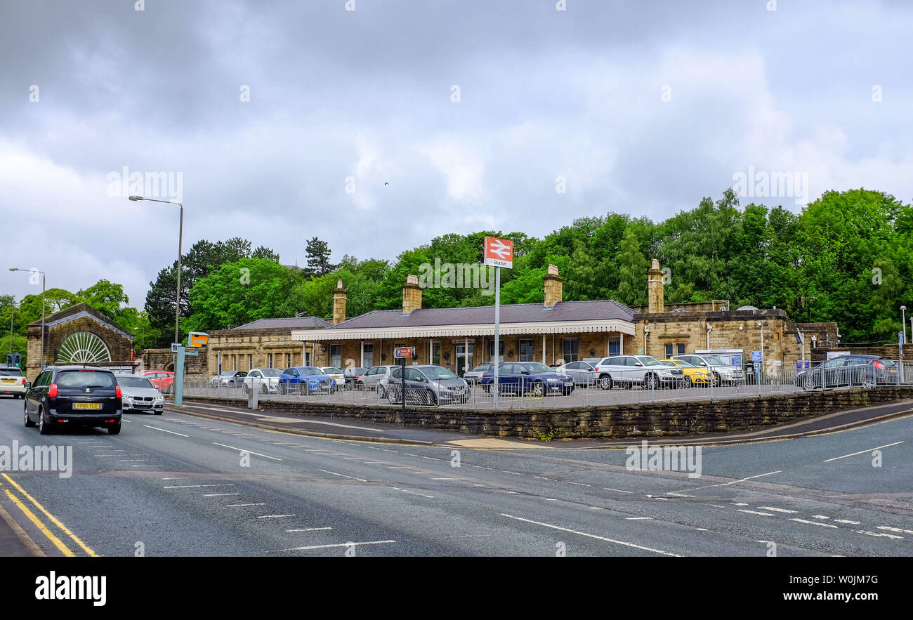 Buxton Derbyshire UK Buxton Railway station Stock Photo Alamy