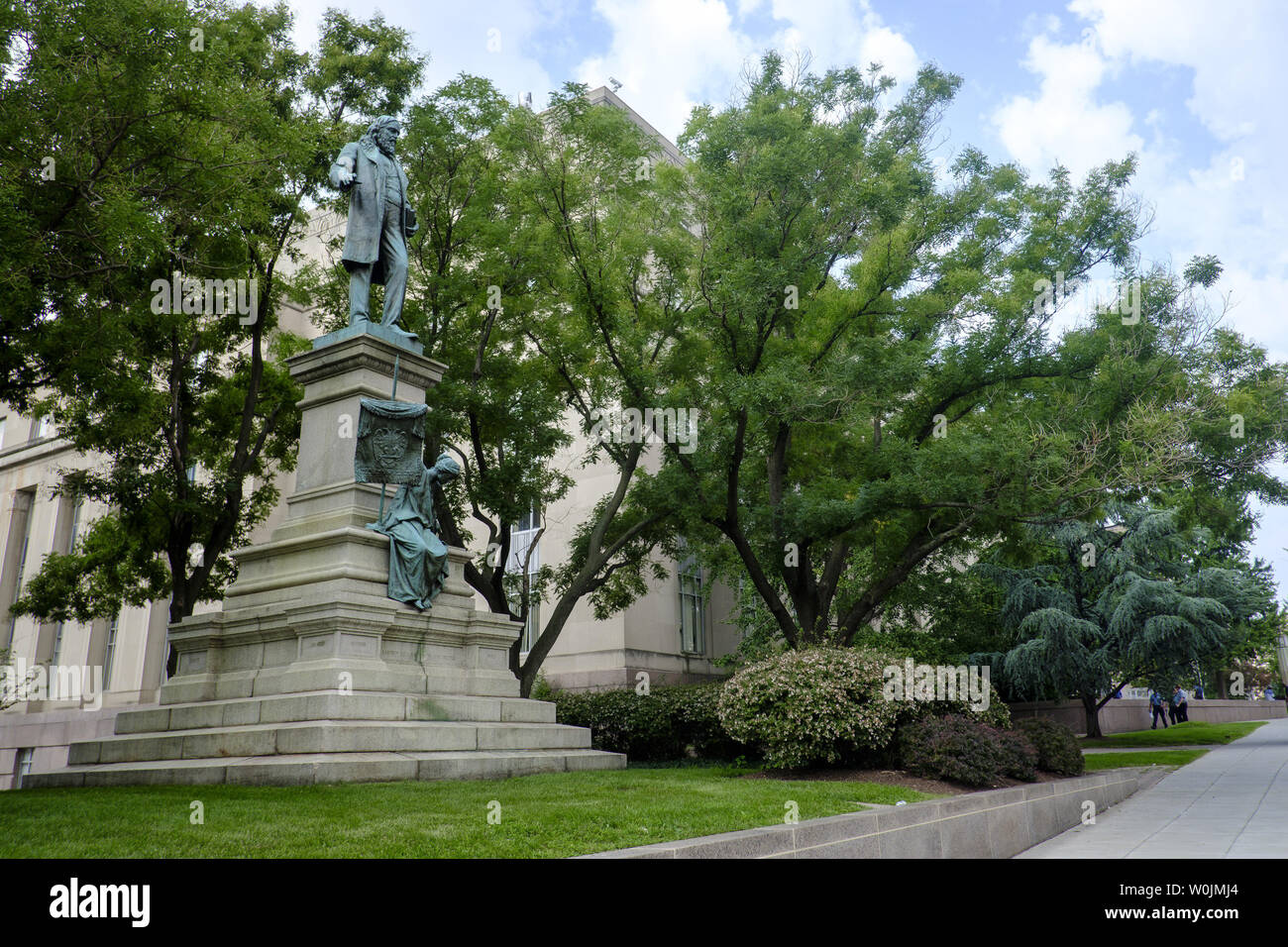 Statue of Confederate General Albert Pike stands in Judiciary Square on