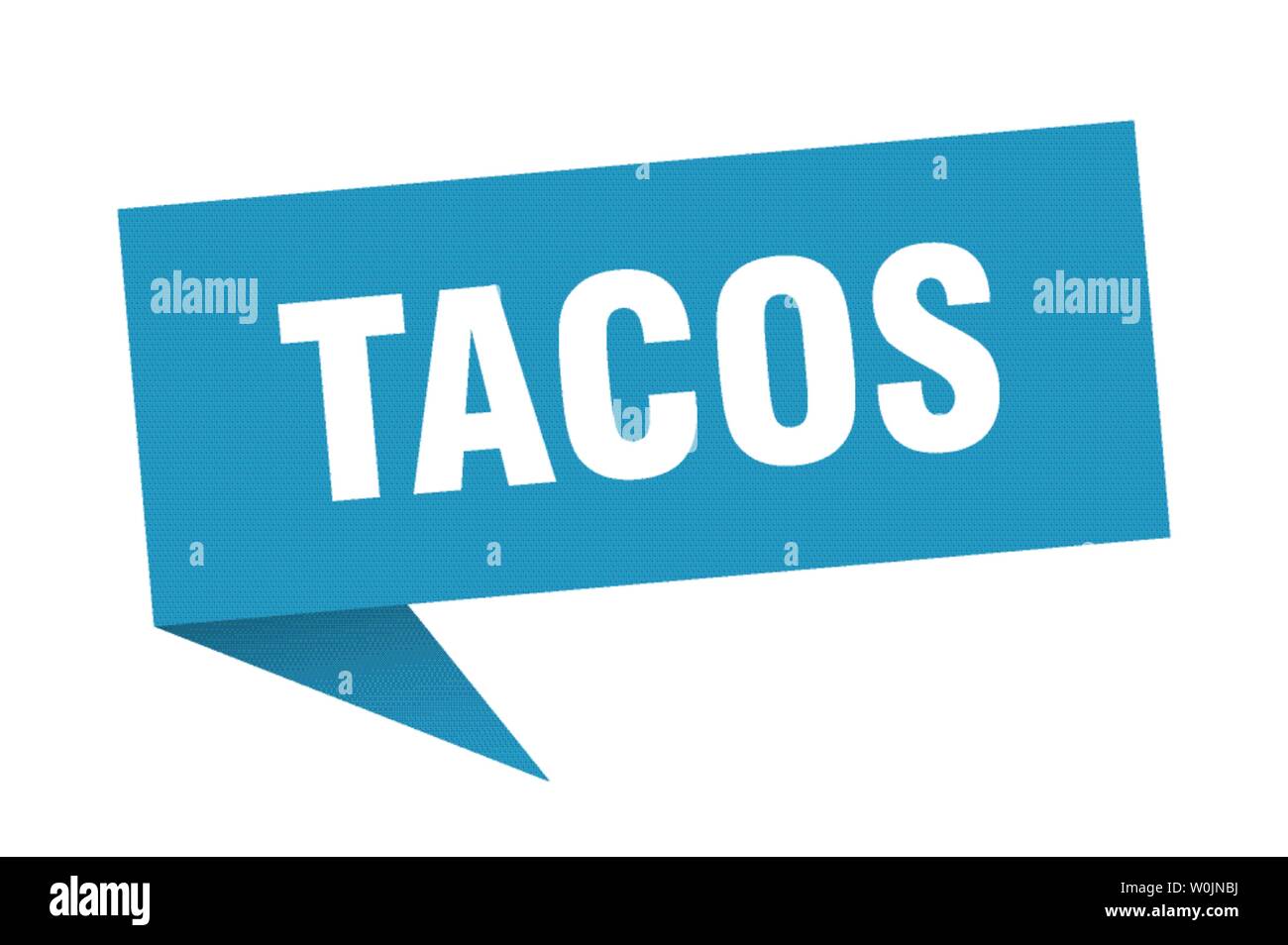tacos speech bubble. tacos sign. tacos banner Stock Vector Image & Art
