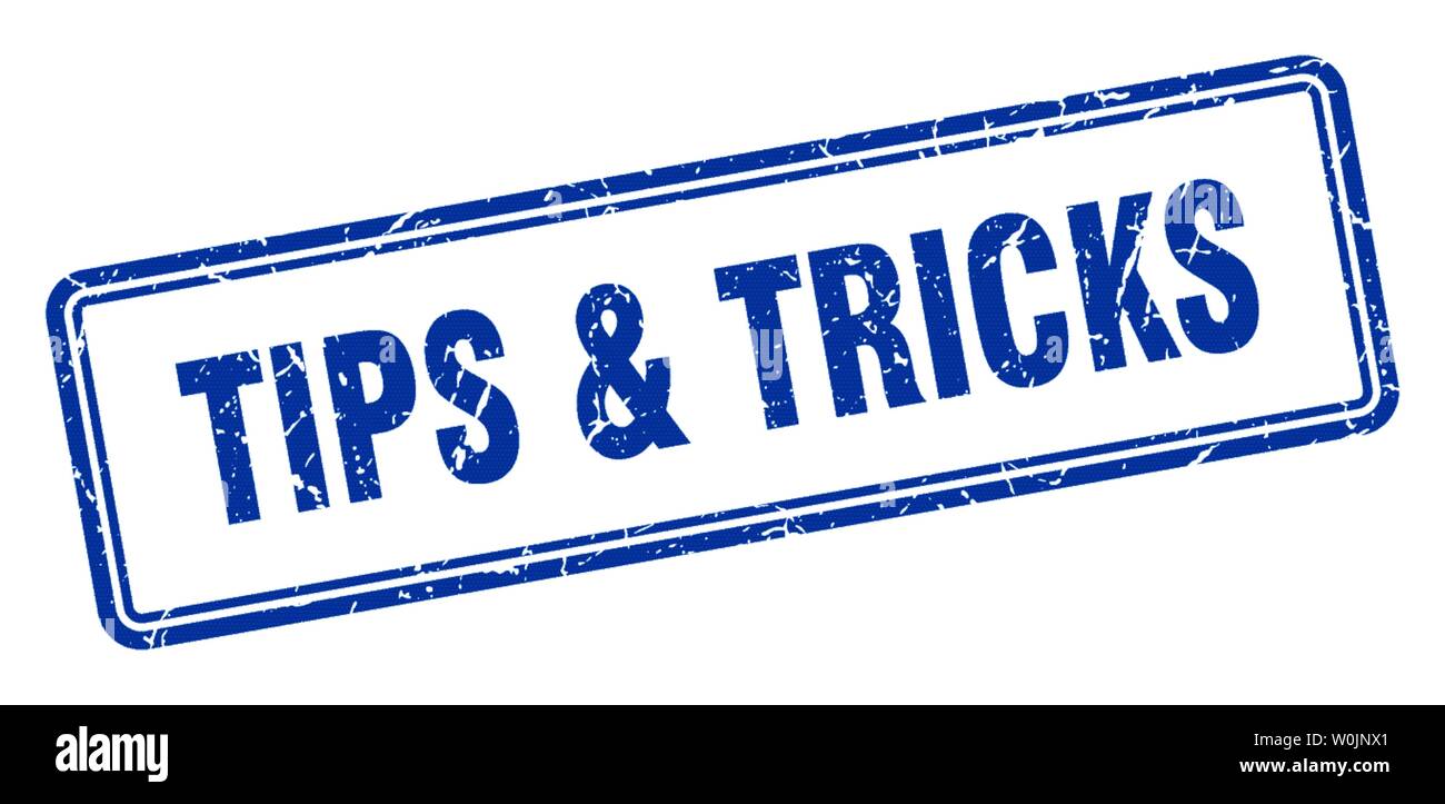 tips & tricks stamp. tips & tricks square grunge sign. tips & tricks Stock Vector