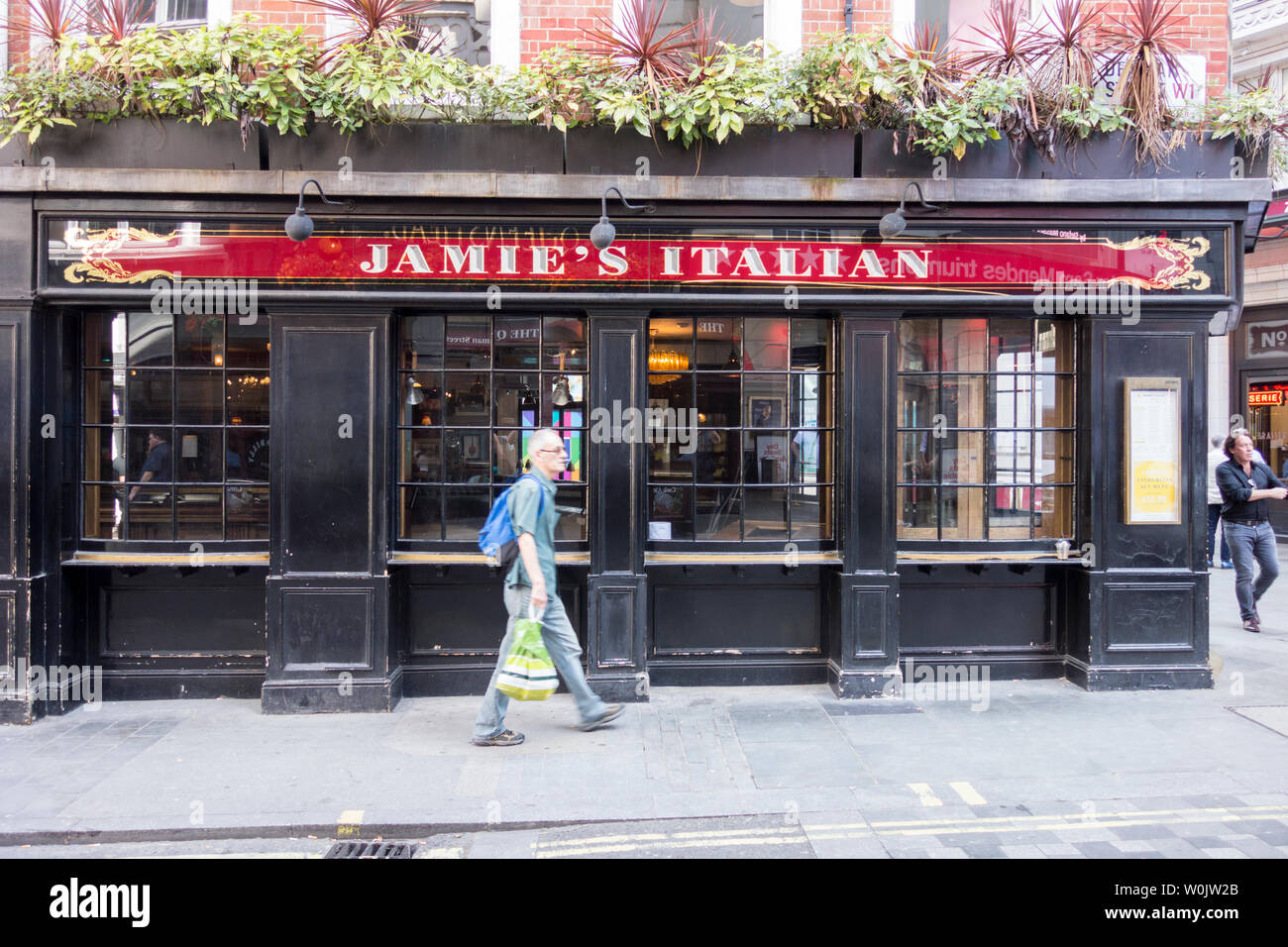 Jamie's Italian, Denman Street, Soho, Piccadilly, London, W1, UK Stock Photo