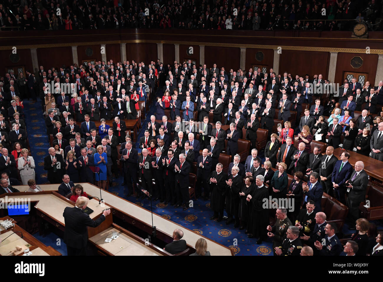 President Donald Trump Delivers His State Of The Union Address To A