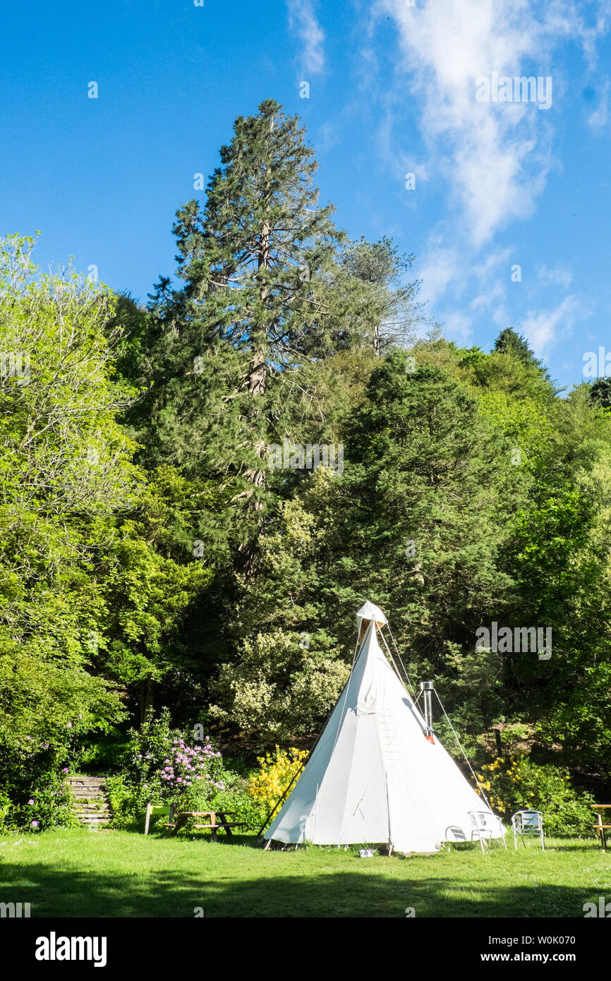 Glamping Camping Tipi Teepee Option At Yha Grasmere The Lake District National Park The Lakes Lake District Cumbria North England English Gb Uk Stock Photo Alamy