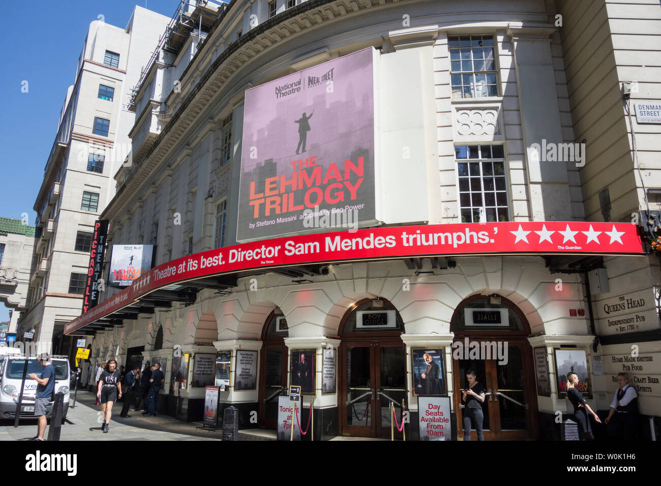 Stefano Massini's The Lehman Trilogy at the Piccadilly Theatre directed by Sam Mendes Stock Photo