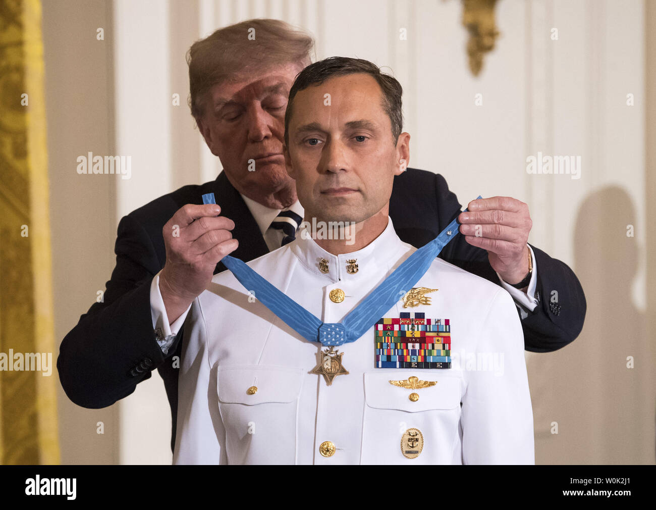 President Donald Trump awards the Medal of Honor to retired U.S. Navy